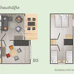 Ferienglueck Im Doppelhaus - 60 M Zum Haus 1 *